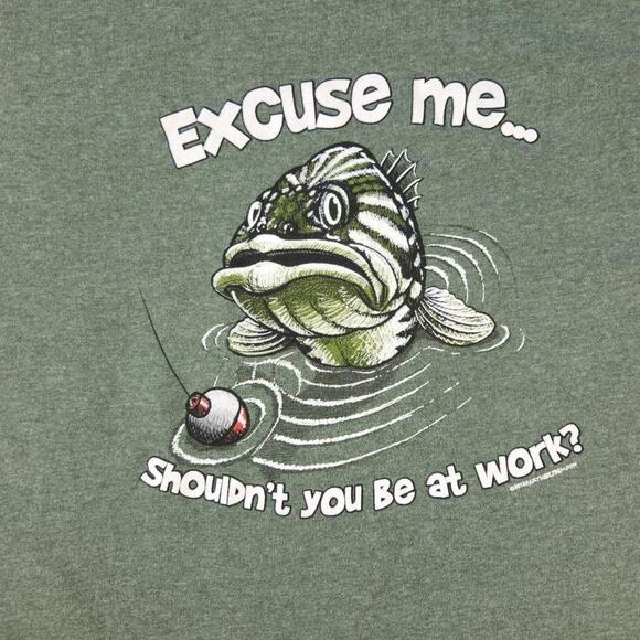 EARTH SUN MOON BASS FISH GRAPHIC TSHIRT DAD FUNNY 2015 CASUAL SUMMER - Picture 2 of 3